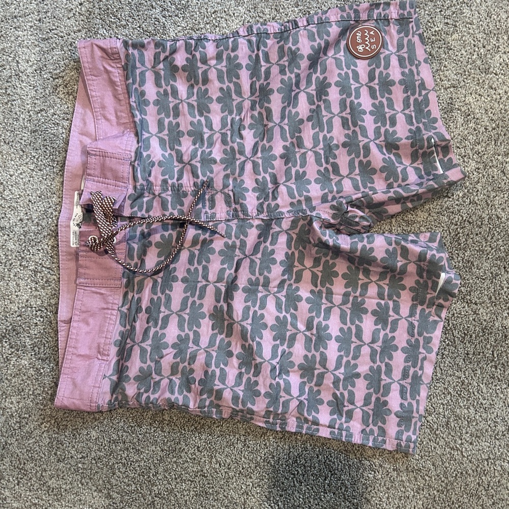 Of One Sea Pink and Gray Patterned men swim shorts. Size 36